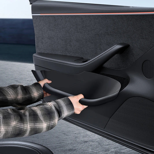 Side door storage box for keeping umbrellas, wallets, sunglasses, and small essentials neatly within reach in your vehicle