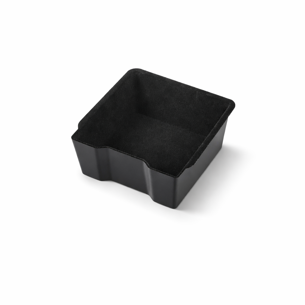 Full set of front and rear Tesla console trays maximizing storage space and keeping Model 3 & Model Y interiors clutter-free