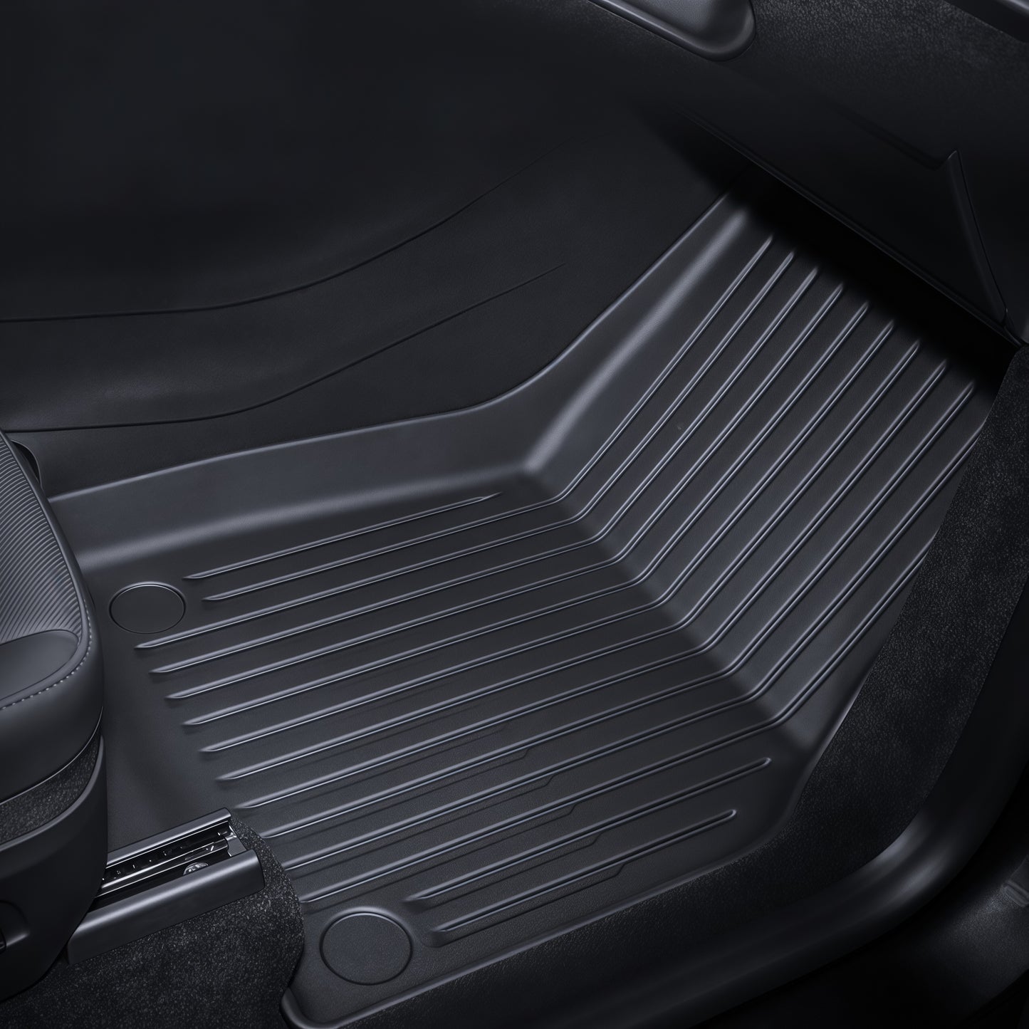 Custom fit floor mats for Tesla Model 3 2021–2023 with factory-style interior appearance