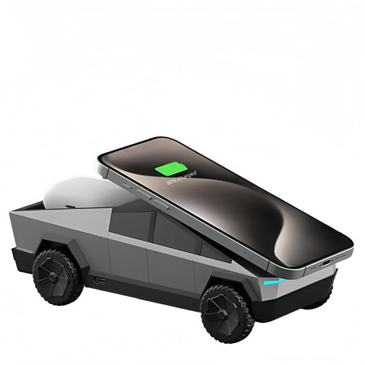 3-in-1 magnetic wireless charging station charging phone, earbuds, and smartwatch at the same time, reducing cable clutter