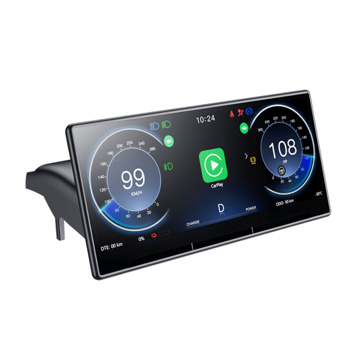 9-inch HD instrument cluster designed for 2025 Model Y Juniper, providing driving data, navigation, and media at eye level