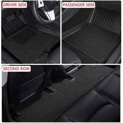 Floor mats for Tesla Model 3 Highland created using 3D scanning technology for a precise and secure interior fit