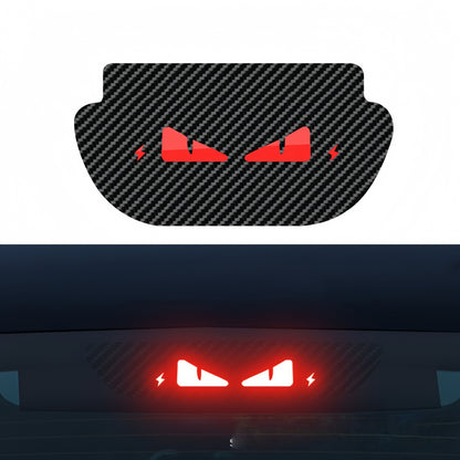 Durable PVC soft board with carbon fiber texture for Tesla Model Y brake light trim.