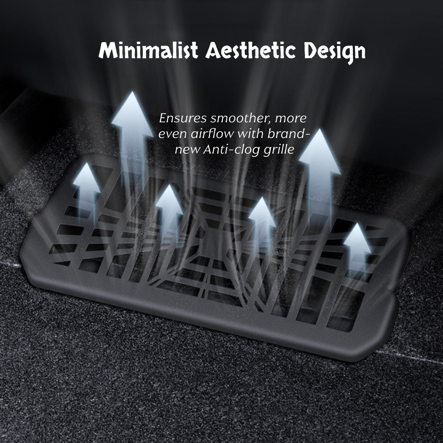 ABS rear air vent guard featuring eco-friendly material with scratch-resistant surface for long-term interior protection