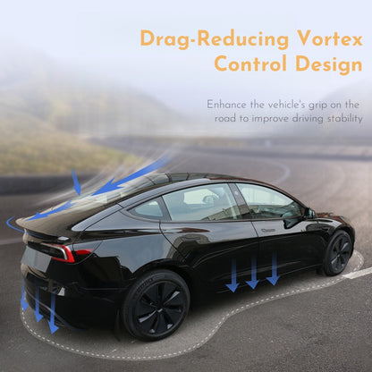 ABS spoiler for Tesla Model 3 2024 with pre-applied 3M adhesive for quick, drill-free installation
