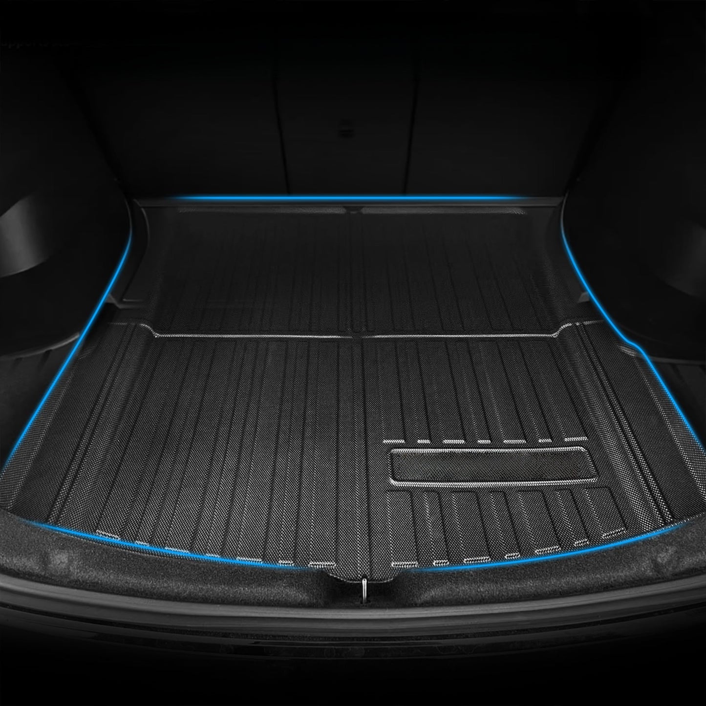 All-weather TPE cargo liner made for Tesla Model 3 Highland 2024+, providing scratch-free and waterproof trunk protection