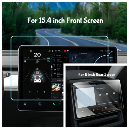 Anti fingerprint oleophobic tempered glass screen protector for Tesla center display