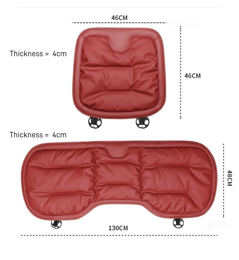 Anti-slip silicone backing car seat cushion designed to prevent movement and maintain stability on any seat