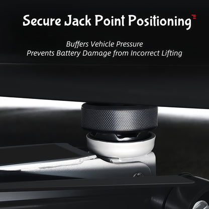 Tesla jack pads help protect battery pack and chassis structure from scratches or deformation during vehicle lifting