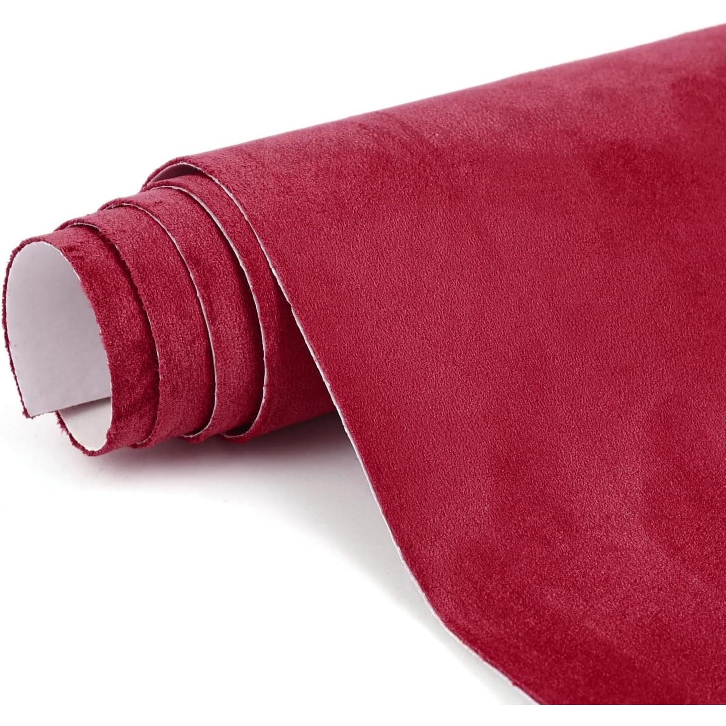 Decorative suede wrap material used on car interiors and home surfaces to add texture and luxury style