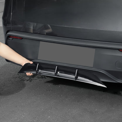 DIY-friendly rear diffuser lip for Tesla Model Y 2025 Juniper installs in minutes with no drilling required