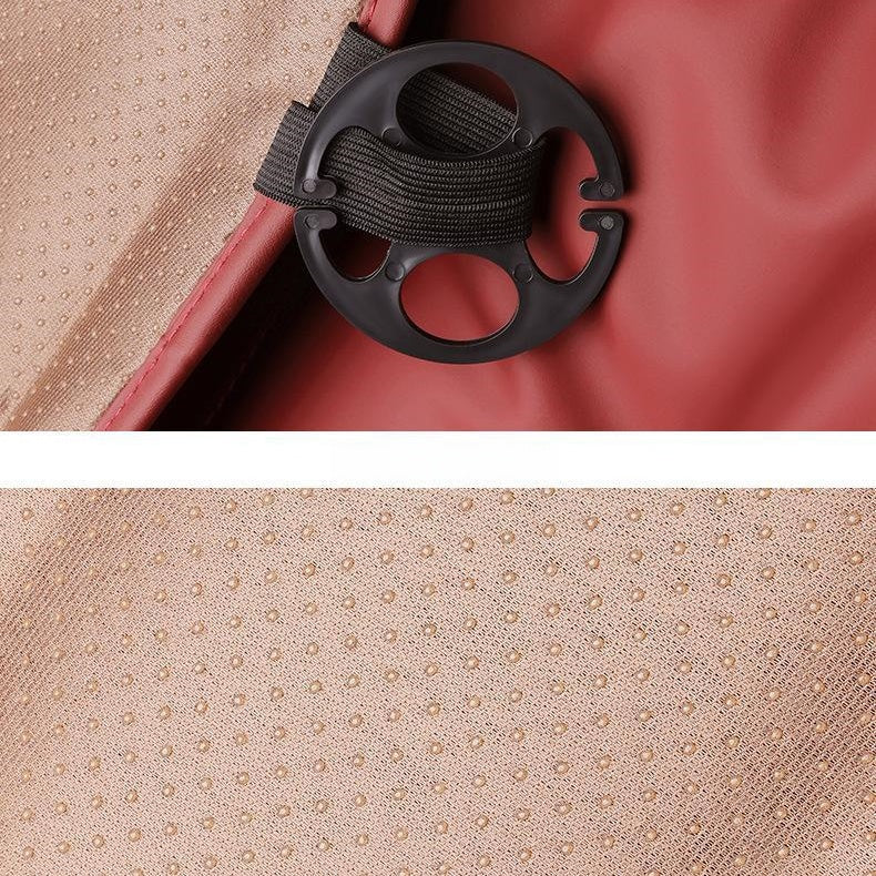 Quick-install car seat cushion with adjustable straps, compatible with all car models and seat types