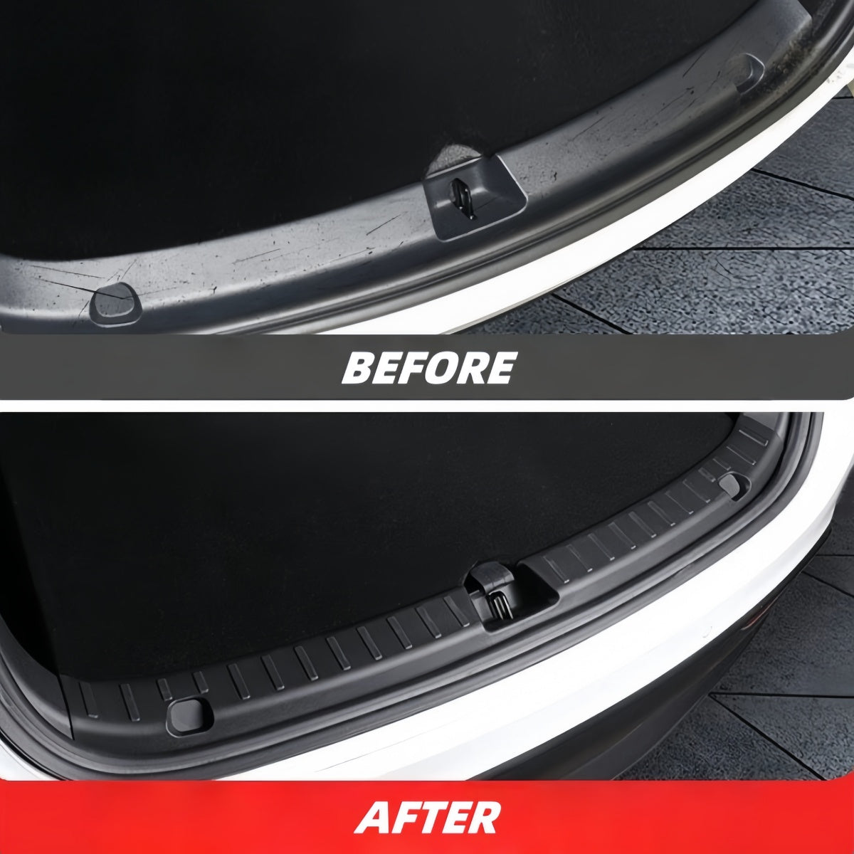 Easy install rear bumper guard for Model 3 Highland with tool-free setup and no drilling required