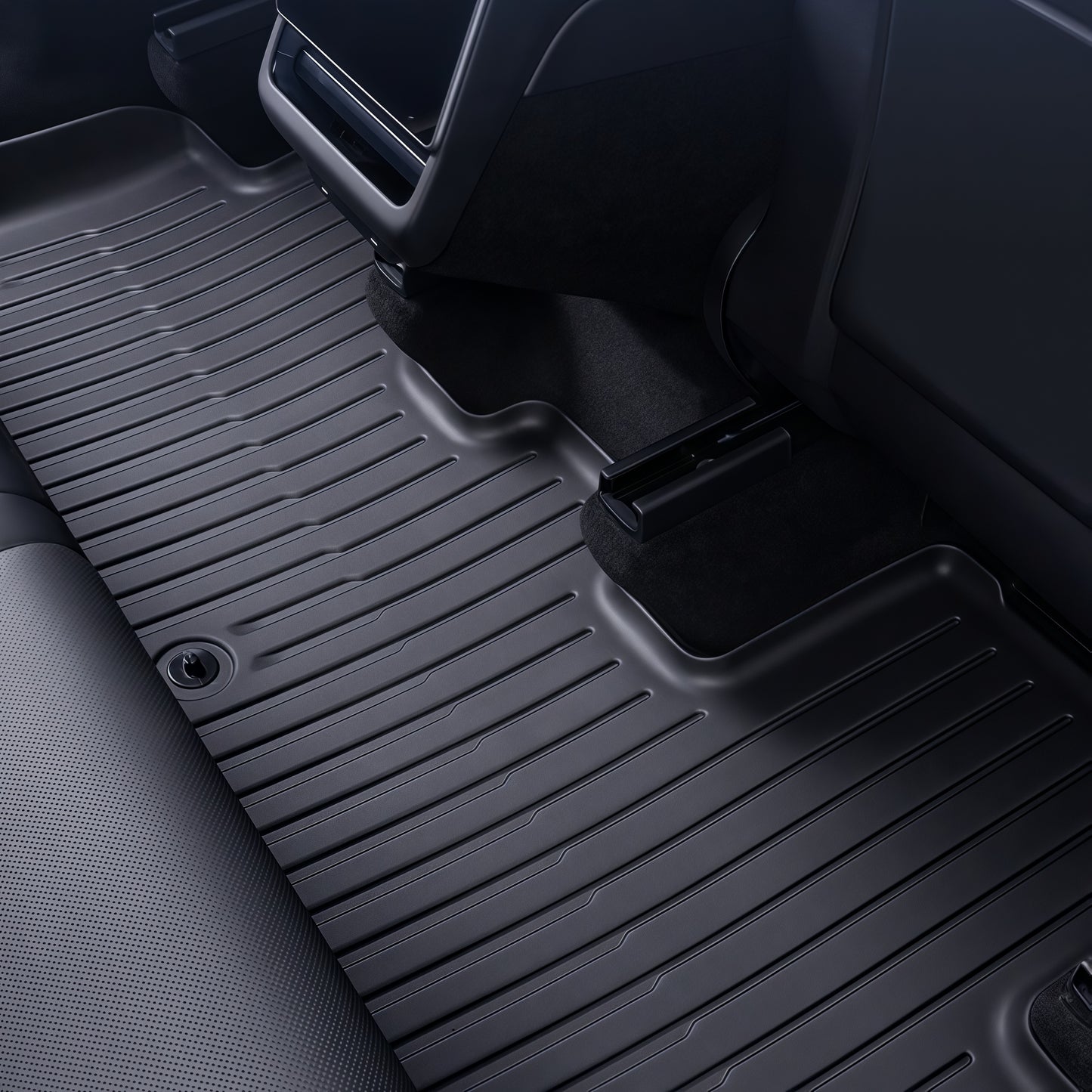 Eco friendly TPE floor mats for Tesla Model Y that are odorless, durable and safe for daily use