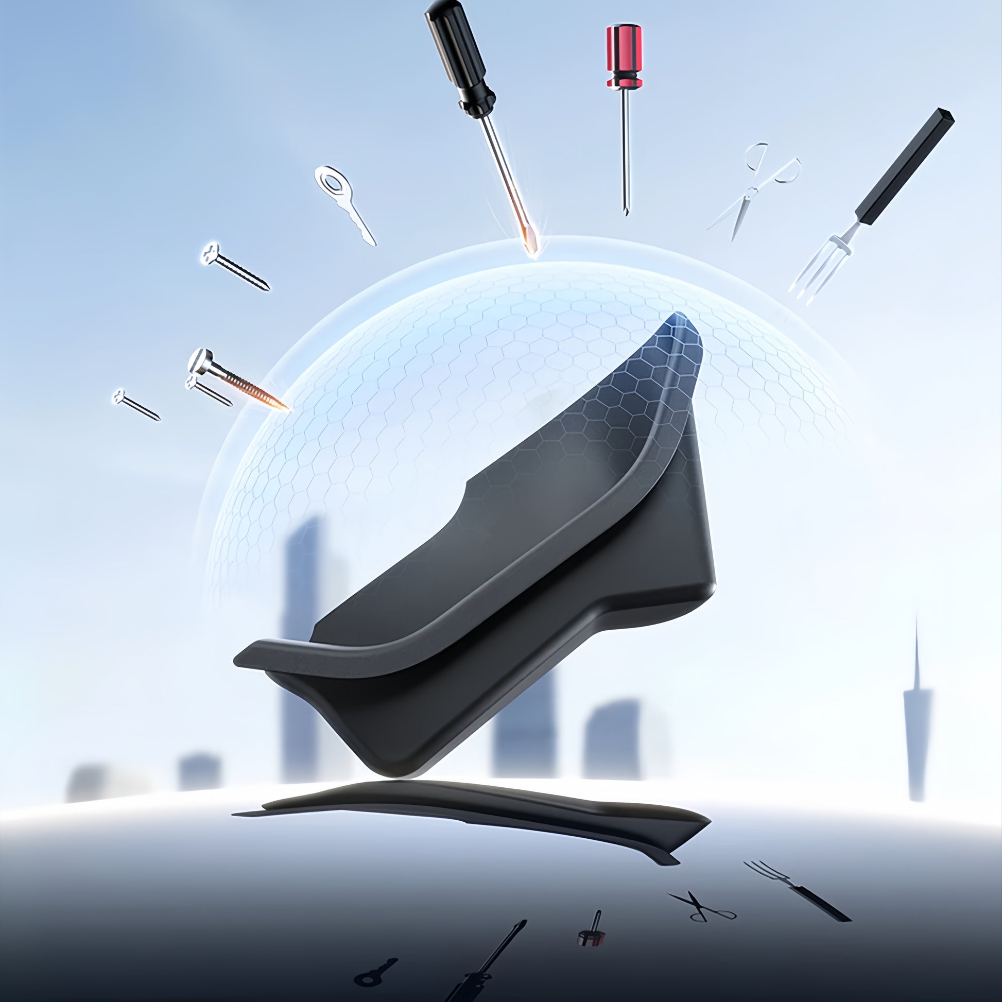 Eco-friendly TPE rubber organizer enhancing car interior functionality while being odorless, non-toxic, and wear-resistant