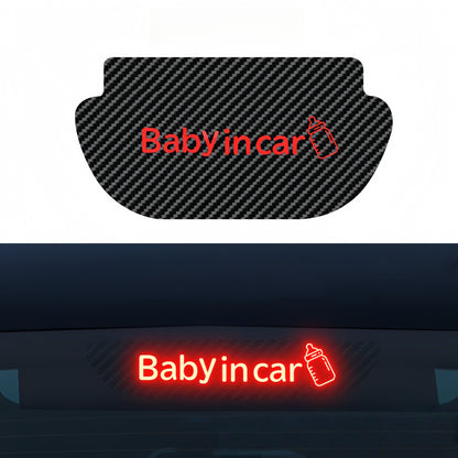 Festive brake light decal for Tesla Model Y perfect for Christmas or Halloween car decoration.