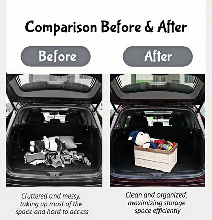 Heavy duty car trunk organizer featuring reinforced structure for strong support and reliable storage performance