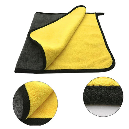High performance microfiber drying towel designed for car detailing with superior absorbency and durability