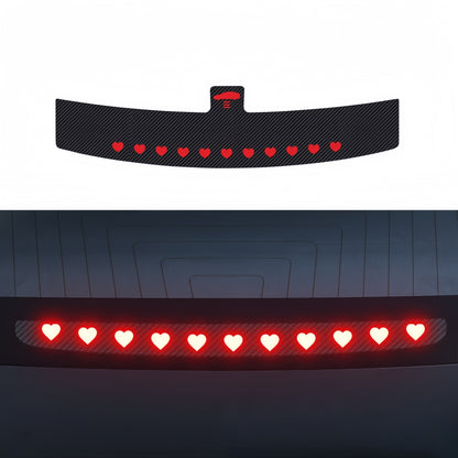 Tesla Model 3 brake light projector decal improves visibility and road safety for drivers