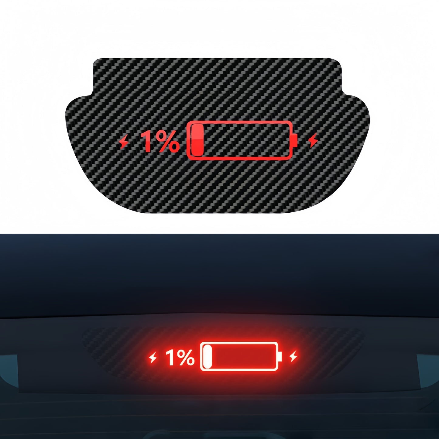 Brake light decal for Tesla Model Y improves driving visibility and enhances road safety.