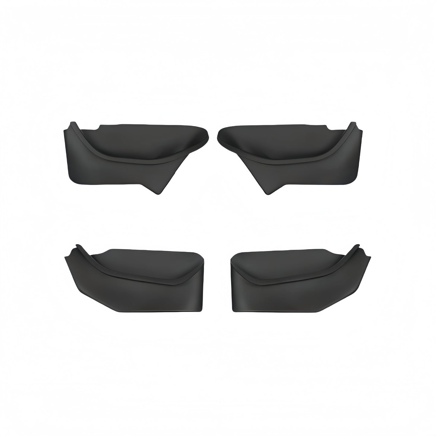 Custom-fit side door storage organizer for Model Y Juniper 2025+, made from durable TPE to provide all-weather pocket storage