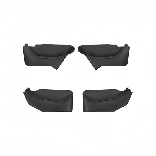 Custom-fit side door storage organizer for Model Y Juniper 2025+, made from durable TPE to provide all-weather pocket storage