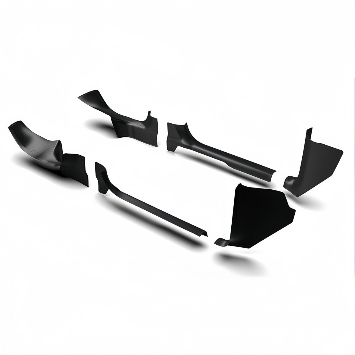 Carbon fiber door sill protector designed for 2025+ Model Y Juniper to protect entry trim from scratches and wear