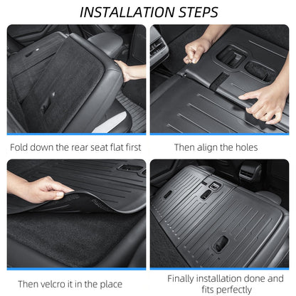 TPE interior backrest protector for the Model Y Juniper, featuring a non-slip texture that keeps the mat securely in place