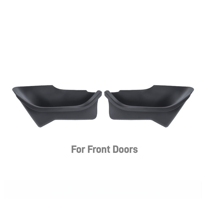 Precision-molded side door insert for Tesla Model 3 Highland, fitting flush into the factory pocket for OEM-style appearance