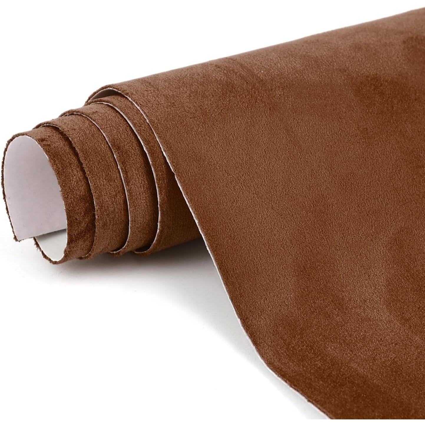 Synthetic leather suede wrap suitable for car interiors and furniture decoration with durable self adhesive backing