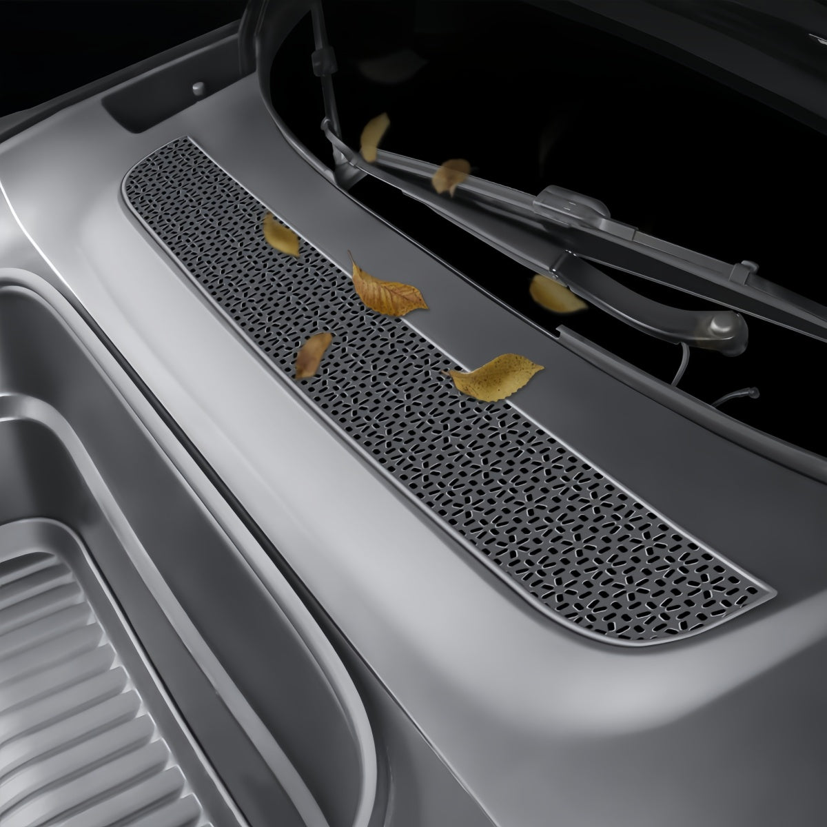 Easy install air vent cover for Tesla Juniper Model Y with non-destructive fit and secure snap-in installation