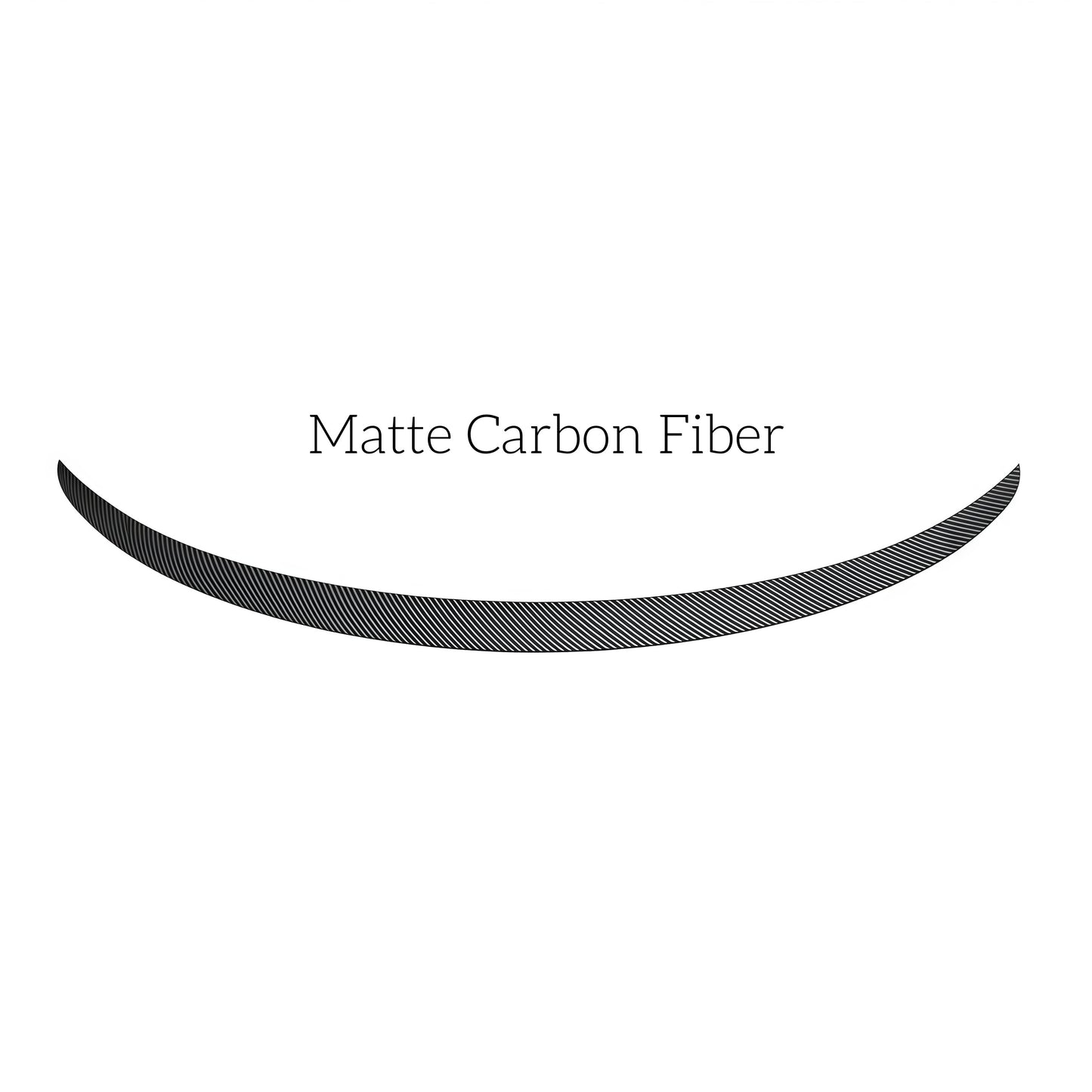 Matte carbon style ABS rear trunk spoiler for Tesla Model 3 2024 Highland, designed for aerodynamic performance and sporty OEM-style appearance