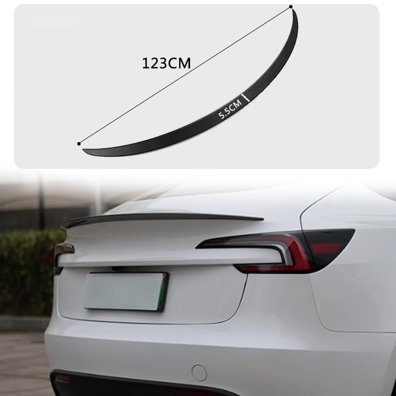 OEM-style tail lid spoiler for 2024 Tesla Model 3 offering a clean, factory-like upgrade to the rear end