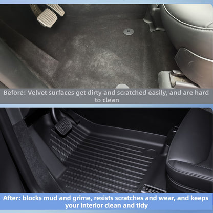Full coverage Tesla Model 3 floor mats designed for maximum interior protection