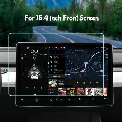 Tempered glass screen protector for Tesla Model 3 Highland and Model Y Juniper touchscreen display