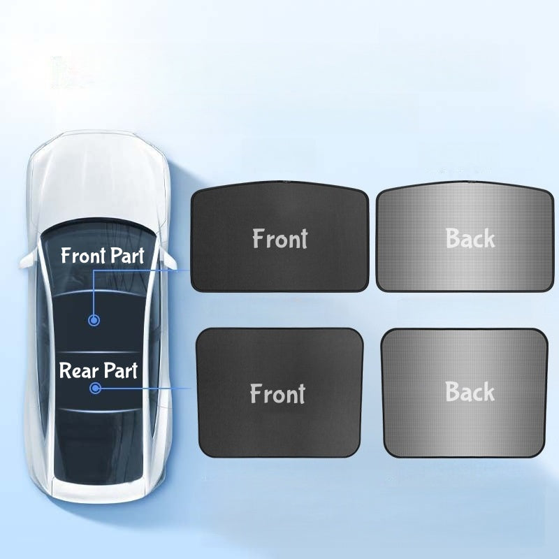 Tesla Model 3 2024-2026 interior heat reduction sunshade designed to lower cabin temperature and improve driving comfort