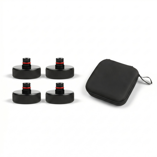 Tesla Model 3/Y/S/X jack pad lift puck set protects vehicle chassis and battery pack during maintenance lifting