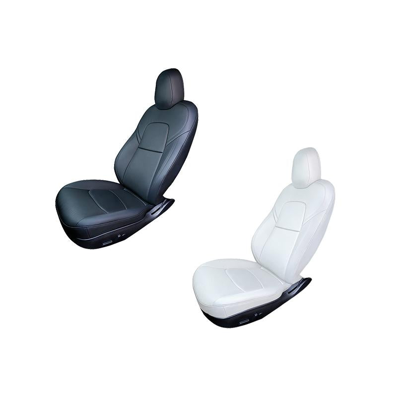 Ventilated cooling seat cushion for Tesla Model Y 2021-2024, energy-efficient, quiet, and premium leather for EV car comfort