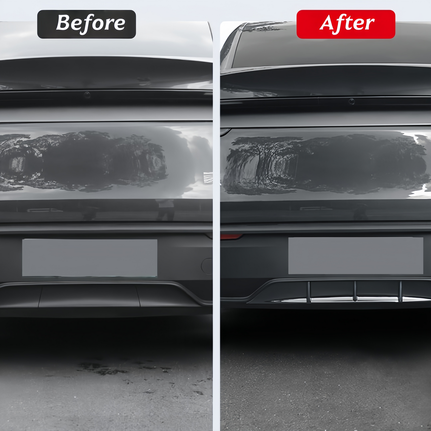 Impact absorption rear diffuser lip for Tesla Model Y 2025 Juniper, protecting rear bumper from light bumps