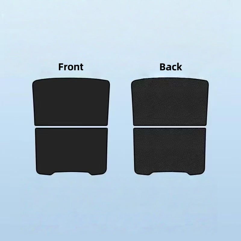 Custom fit roof sunshade for Tesla Model Y Juniper 2025-2026, seamless installation with no light leakage