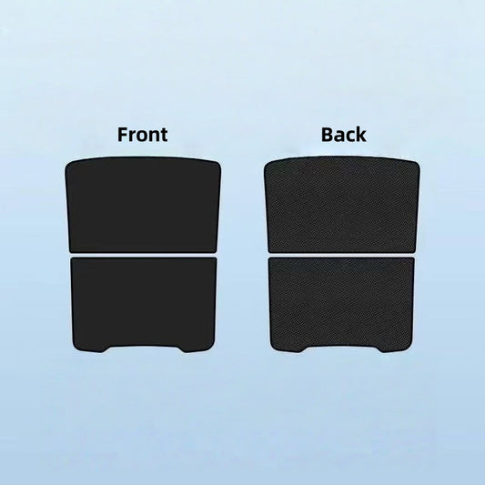 Custom fit roof sunshade for Tesla Model Y Juniper 2025-2026, seamless installation with no light leakage