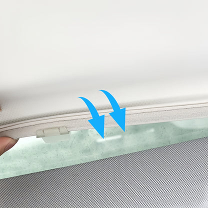 Lightweight foldable roof sunshade for Tesla Model Y, compact storage and easy setup for year-round use