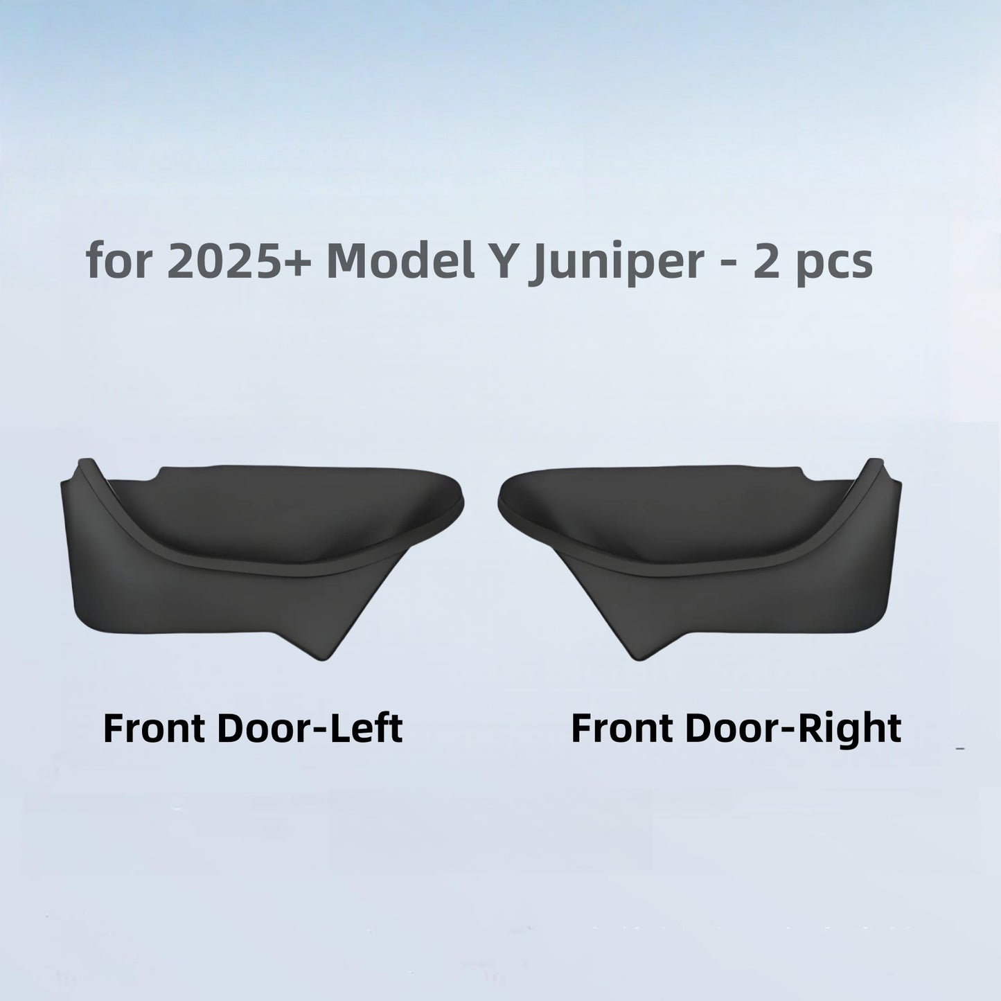All-weather TPE door pocket insert designed to fit seamlessly into the Model Y Juniper 2025+ door panel for organized storage