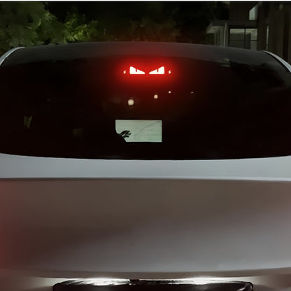 Rear brake light decorative trim insert for Tesla Model Y, designed for quick clip-on installation without tools