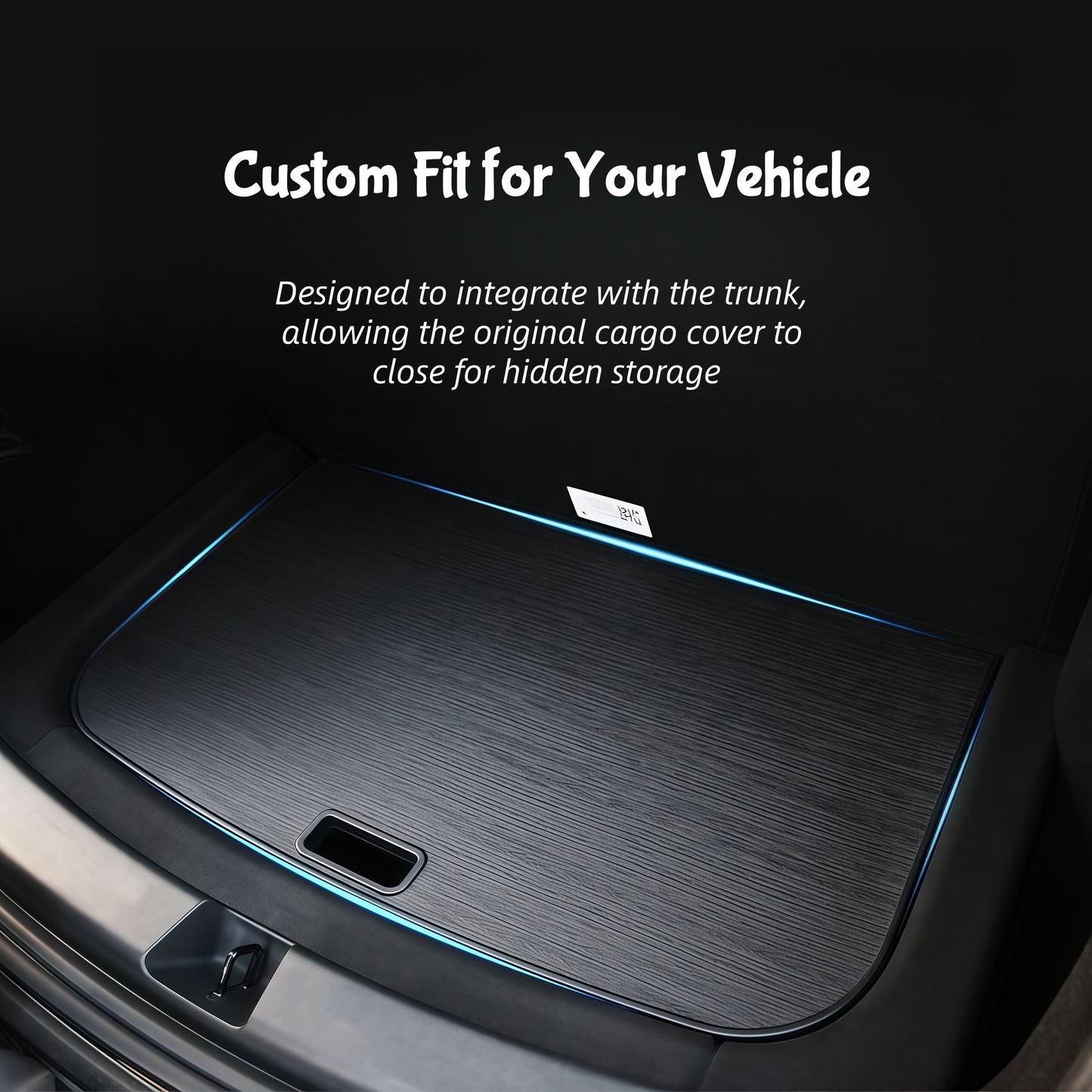Tesla Model Y trunk camping table made with high-strength materials for stable outdoor dining, tailgating, or laptop work