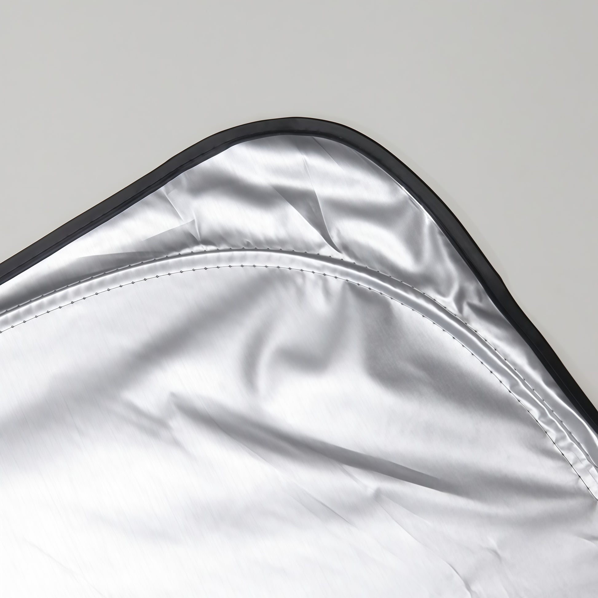 Tesla windshield sunshade with reinforced frame structure ensuring stable fit and full windshield coverage