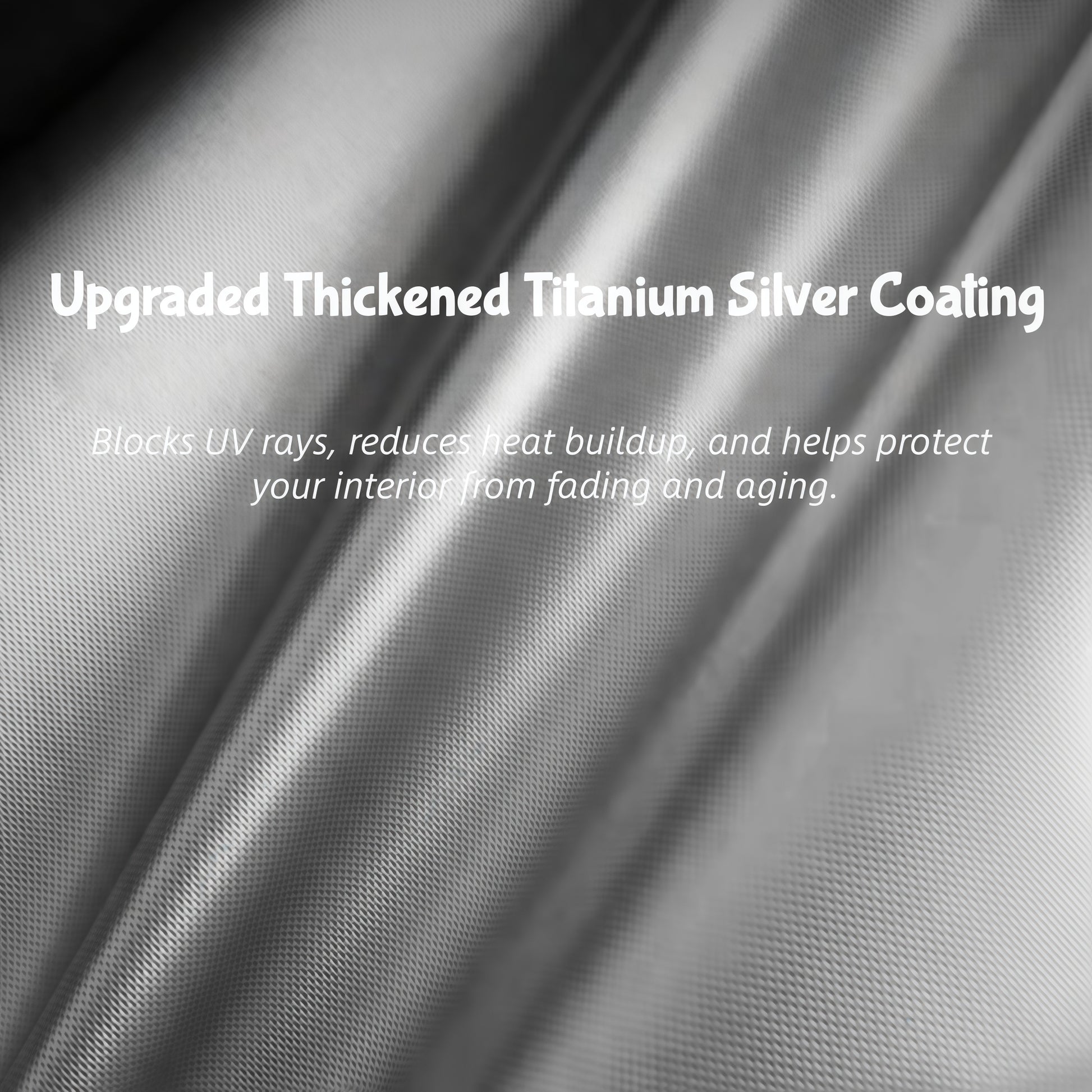 Titanium silver reflective Tesla windshield sunshade helps block sunlight and keep the interior cooler during hot summer days
