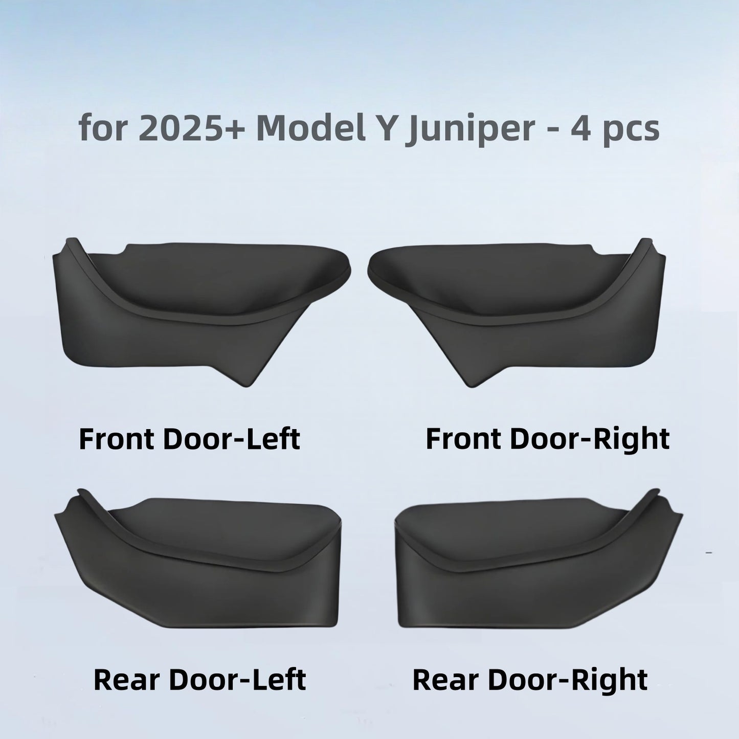 Waterproof TPE door organizer insert that protects against dirt and moisture while adding practical storage for Model Y Juniper