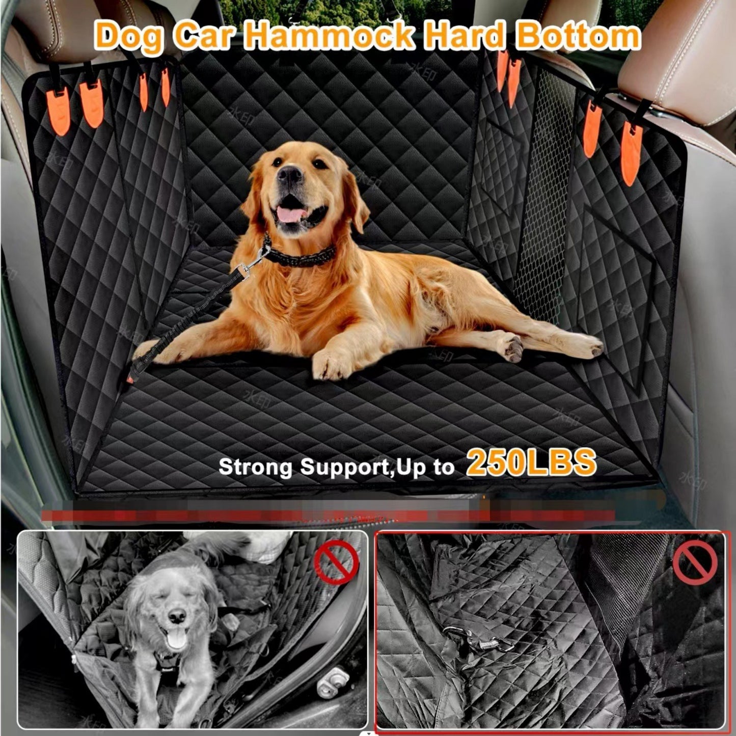 Universal fit dog car seat cover for Tesla and other EVs, easy to install and remove