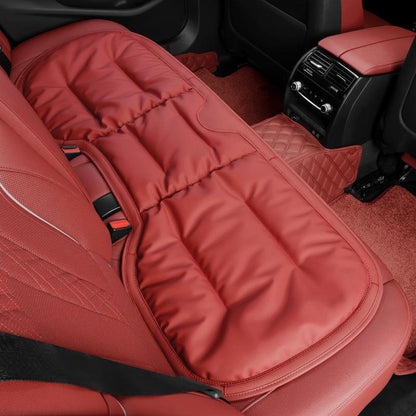 Universal leather seat cushion for truck and SUV drivers, ensuring comfort and posture support on the road